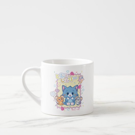 Tasse Expresso Anime Tom et Jerry Strawberry Fun (Gauche)