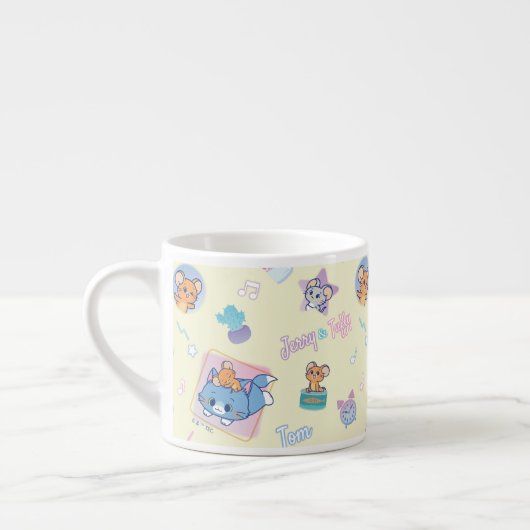 Tasse Expresso Anime Tom, Jerry et Tuffy Playtime Motif (Gauche)