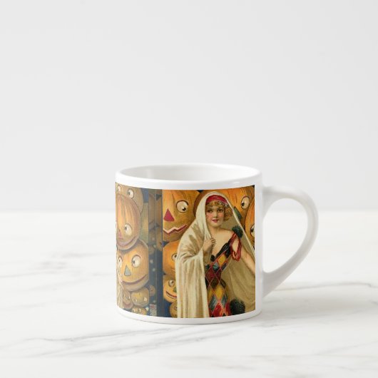 Tasse Expresso Antique Halloween Jack-o'-lantern Costume Femme (Droite)