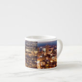 Tasse Expresso Aperçu de Boston la nuit (Devant droit)