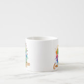 Tasse Expresso Aquarelle Cactus qui aime le café (Devant)