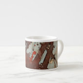 Tasse Expresso aquarelle d'arrière - plan (Devant droit)