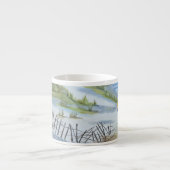 Tasse Expresso Aquarelle de plage (Devant)