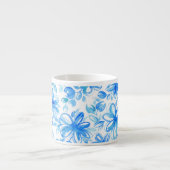 Tasse Expresso Aquarelle Floral Chintz Motif mignon (Devant)