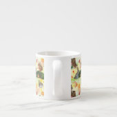Tasse Expresso Aquarelle Lapin, hibou, écureuil, hérisson (Dos)