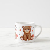 Tasse Expresso Aquarelle Ours Saint Valentin (Droite)