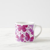 Tasse Expresso Aquarelle papillon rose (Droite)