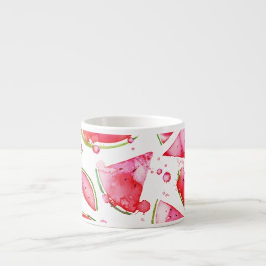 Tasse Expresso Aquarelle pastèque 1 (Devant)