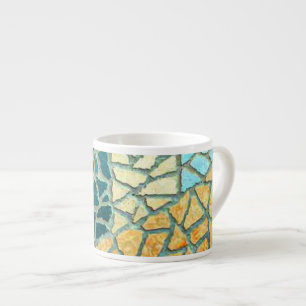 Tasse Expresso Aquarelle Peinture Pierre Mosaïque + vos idées