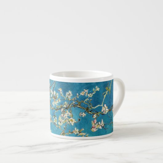 Tasse Expresso Arbre aux amandes en fleurs par Vincent van Gogh. (Devant droit)