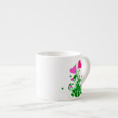 Tasse Expresso Arbre Coeurs d'amour (Devant droit)