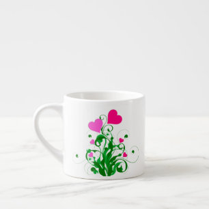 Tasse Expresso Arbre Coeurs d'amour