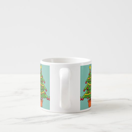 Tasse Expresso Arbre de Noël (Dos)