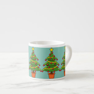 Tasse Expresso Arbre de Noël