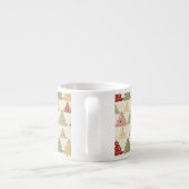 Tasse Expresso Arbre de Noël coloré (Dos)