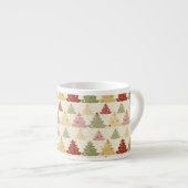 Tasse Expresso Arbre de Noël coloré (Devant droit)