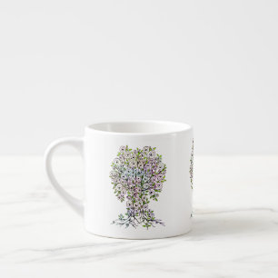 Tasse Expresso Arbre De Vie - Spirales Fruits Feuille 1