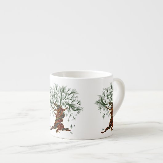 Tasse Expresso Arbre torsadée (Devant droit)