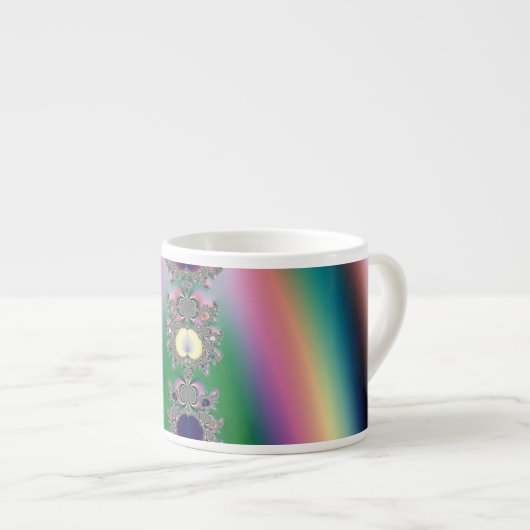 Tasse Expresso Arc-en-ciel (Devant droit)