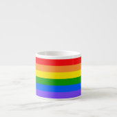 Tasse Expresso Arc-en-ciel Coloré (Devant)