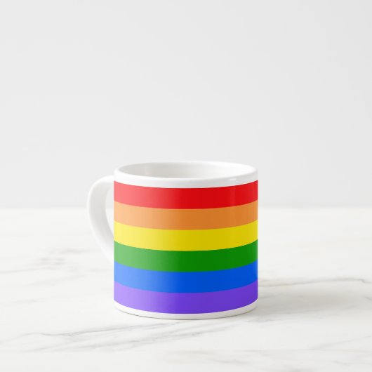Tasse Expresso Arc-en-ciel Coloré (Devant gauche)