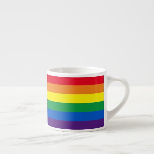 Tasse Expresso Arc-en-ciel Lgbtq drapeau de la diversité gay (Droite)