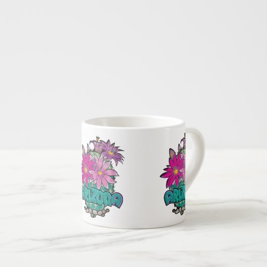 Tasse Expresso Arizona Cactus Blooms (Devant droit)