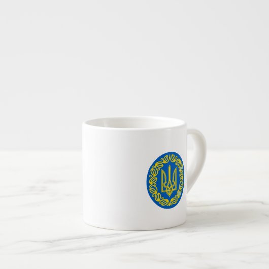 Tasse Expresso Armoiries ukrainiennes (Devant droit)