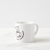 Tasse Expresso Arôme de positivité : plus d'expresso, moins de dé (Devant droit)