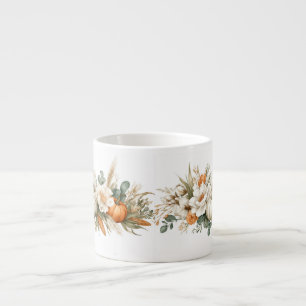 Tasse Expresso Arrangement floral automnal bohème