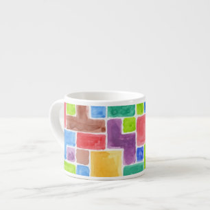 Tasse Expresso Arrière - plan d'aquarelle peint par résumé. 2