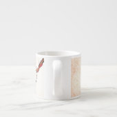 Tasse Expresso Arrière - plan d'oiseau de chant (Dos)