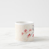 Tasse Expresso Arrière - plan d'oiseau de chant (Devant)