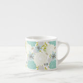 Tasse Expresso arrière - plan floral (Droite)