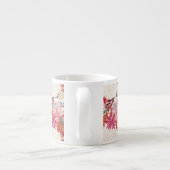 Tasse Expresso Arrière - plan floral 3 (Dos)