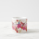Tasse Expresso Arrière - plan floral 3 (Devant)