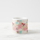 Tasse Expresso Arrière - plan floral 4 (Devant)