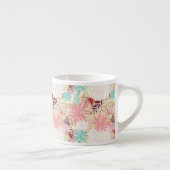 Tasse Expresso Arrière - plan floral 4 (Droite)