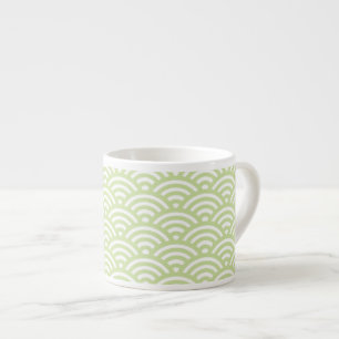 Tasse Expresso Arrière - plan oriental de vague