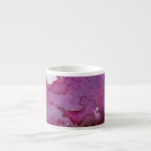 Tasse Expresso Arrière - plan pourpre d'aquarelle (Devant)