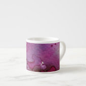 Tasse Expresso Arrière - plan pourpre d'aquarelle (Devant droit)