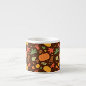 Tasse Expresso Arrière - plan sans soudure à l'automne, jour de T (Devant)