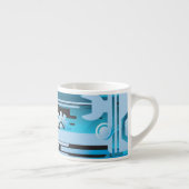 Tasse Expresso Arrière - plan tramé technique 3 (Droite)