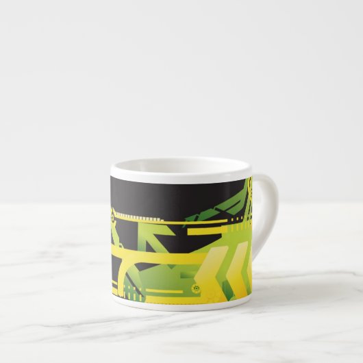 Tasse Expresso Arrière - plan tramé technique 4 (Devant droit)