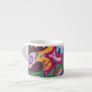 Tasse Expresso Art Abstrait "déversoir"