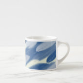 Tasse Expresso Art Unique Bleu et Blanc (Droite)