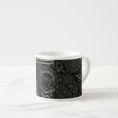 Tasse Expresso Artwork Abstrait noir (Devant droit)