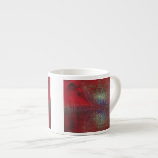 Tasse Expresso Astéroïde Grève numérique Abstrait (Devant droit)