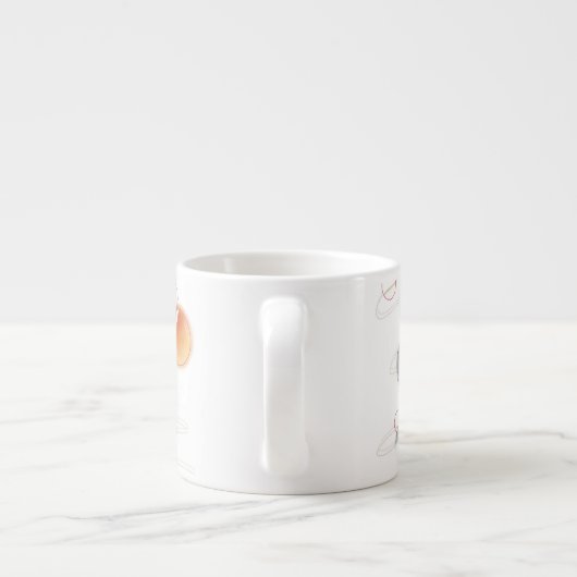 Tasse Expresso Attaque à la nébuleuse et collier galactique à per (Dos)