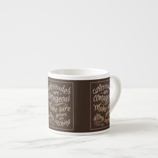 Tasse Expresso ATTITUDES boules de motivation (Devant droit)